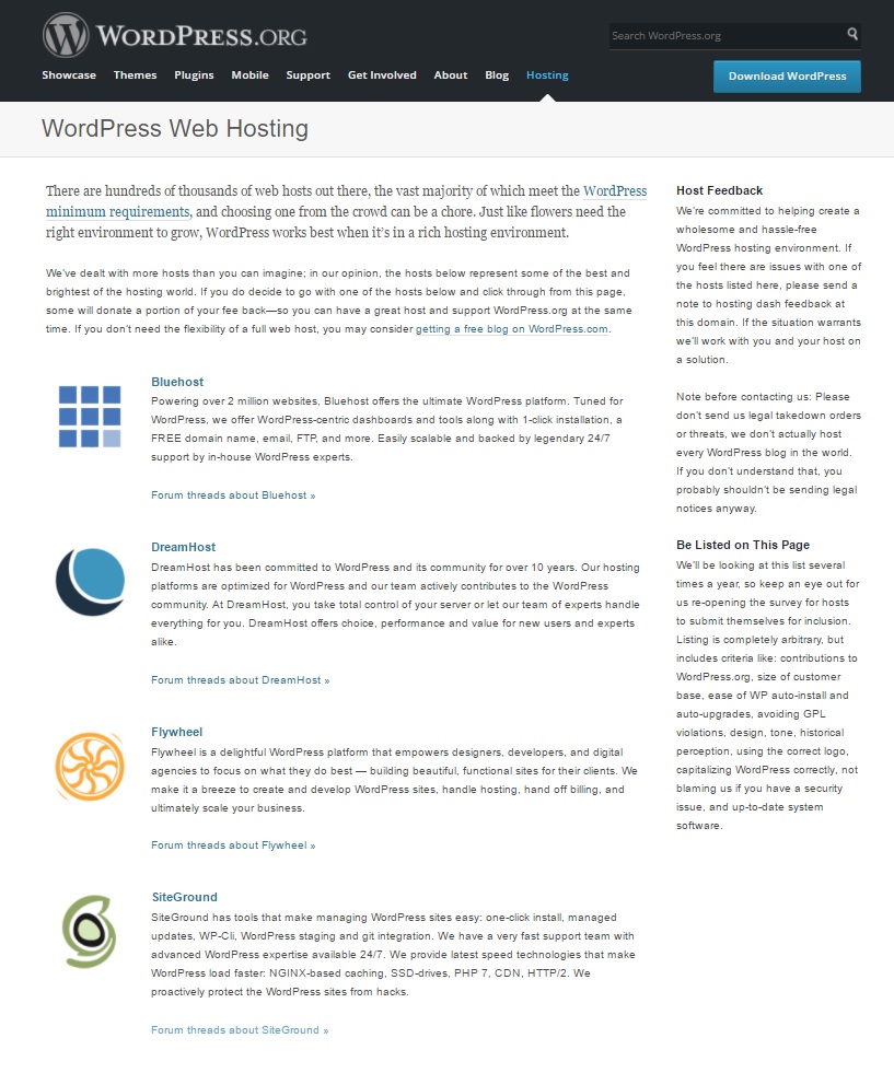 WordPress Web Hosting