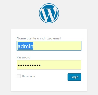 login WordPress