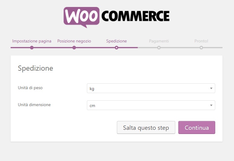 spedizione wizard woocommerce