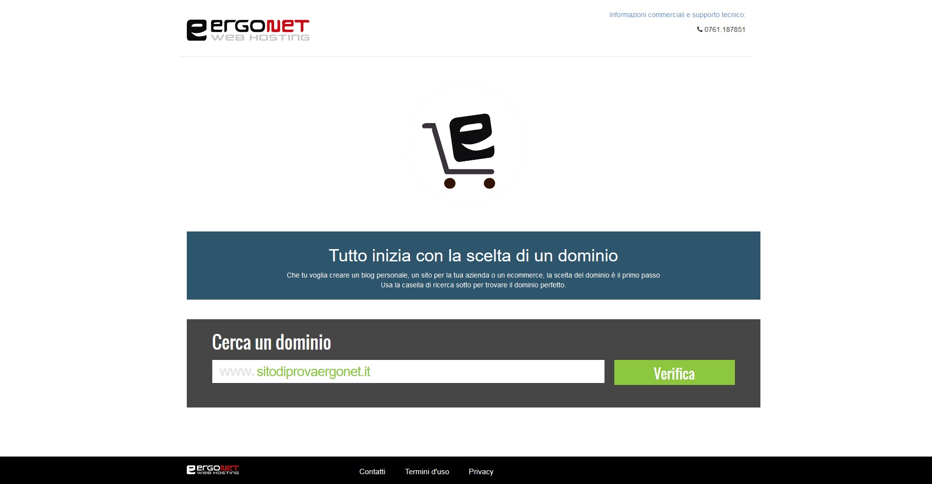 Ergonet scelta dominio