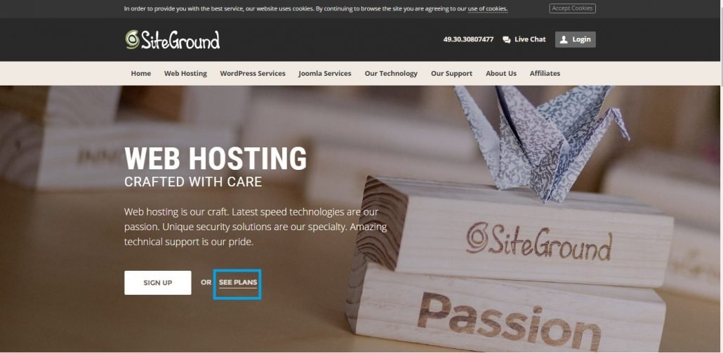 siteground home