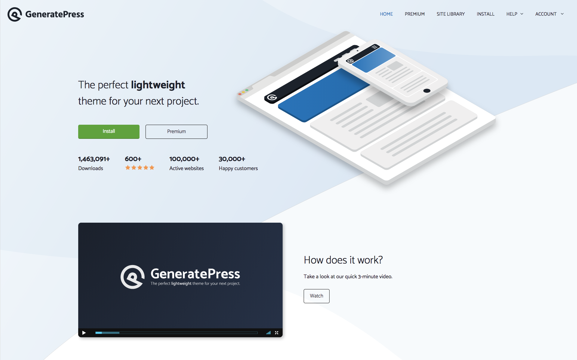 GeneratePress Home