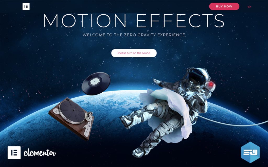 Elementor Motion Effects